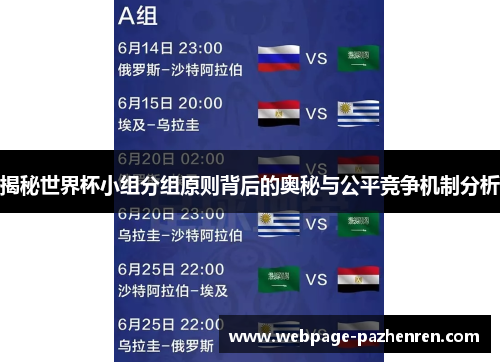 揭秘世界杯小组分组原则背后的奥秘与公平竞争机制分析 揭秘世界杯小组分组原则背后的奥秘与公平竞争机制分析