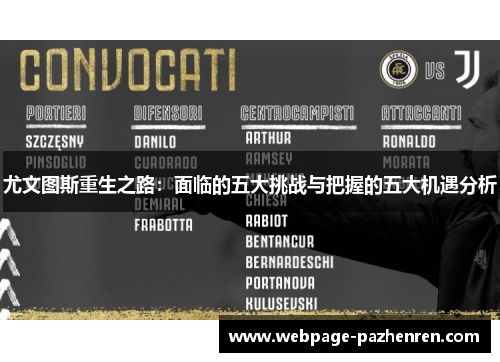 尤文图斯重生之路：面临的五大挑战与把握的五大机遇分析